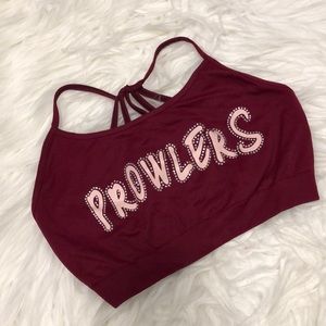 Cheer athletics prowlers sports bra